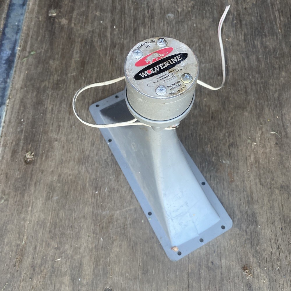 Vintage Wolverine MR-10 Mid Range Speaker Driver 8 Ohm Untested Midrange