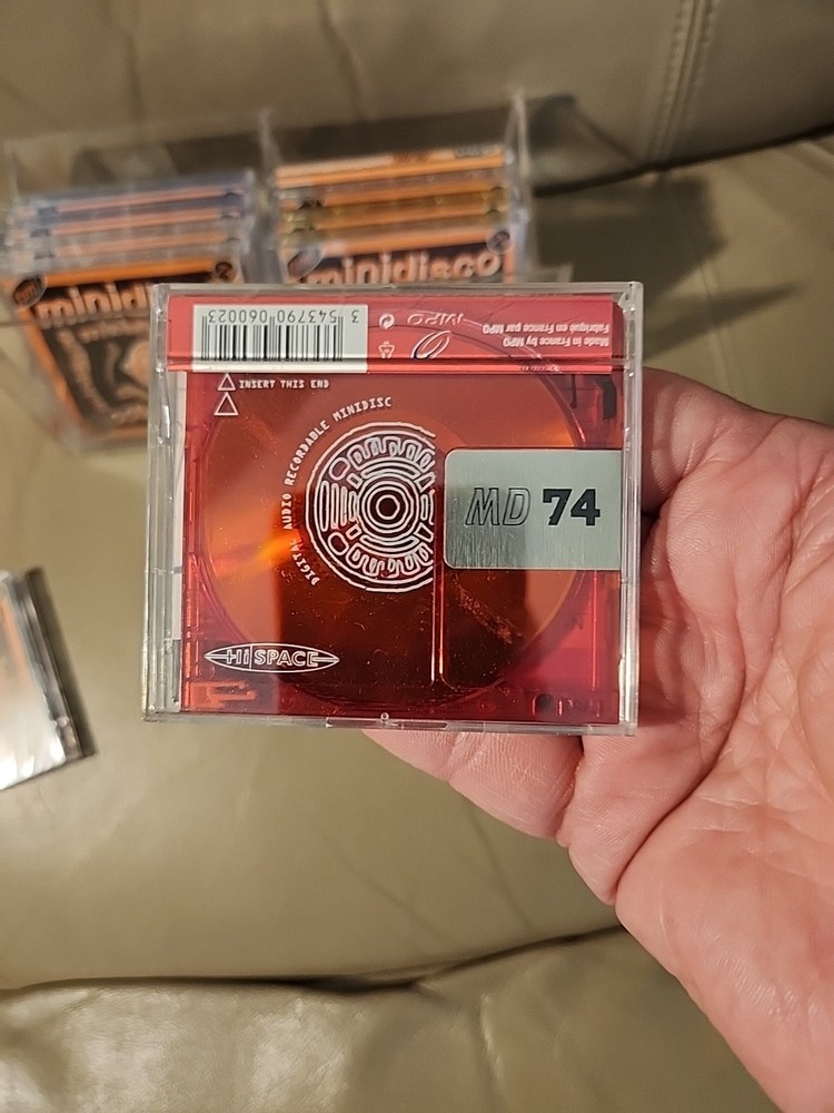 10 MINIDISCO ROBOT MD80 CLEAR MINIDISCS
