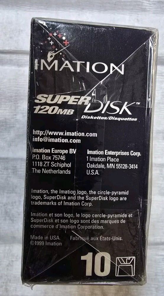 Imation Super Disk Drive 120mb NOS 10 Disks