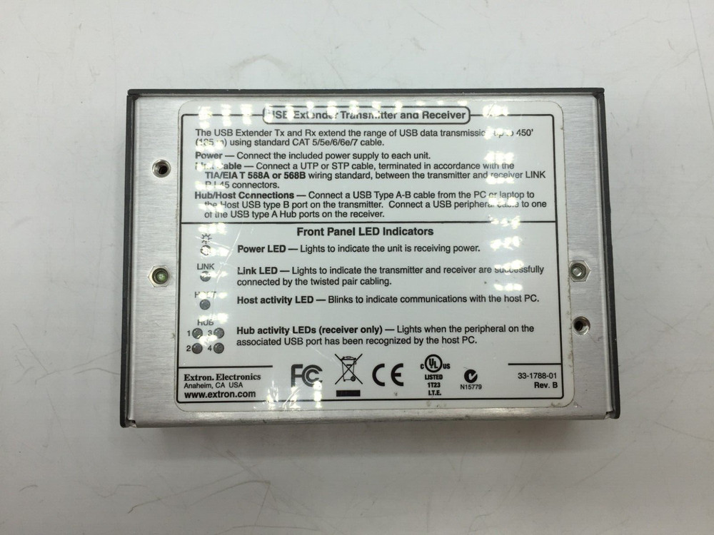 EXTRON USB EXTENDER Tx TRANSMITTER [NO POWER SUPPLY] FREE S/H