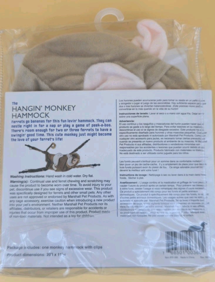 Ferret Hanging Monkey Hammock