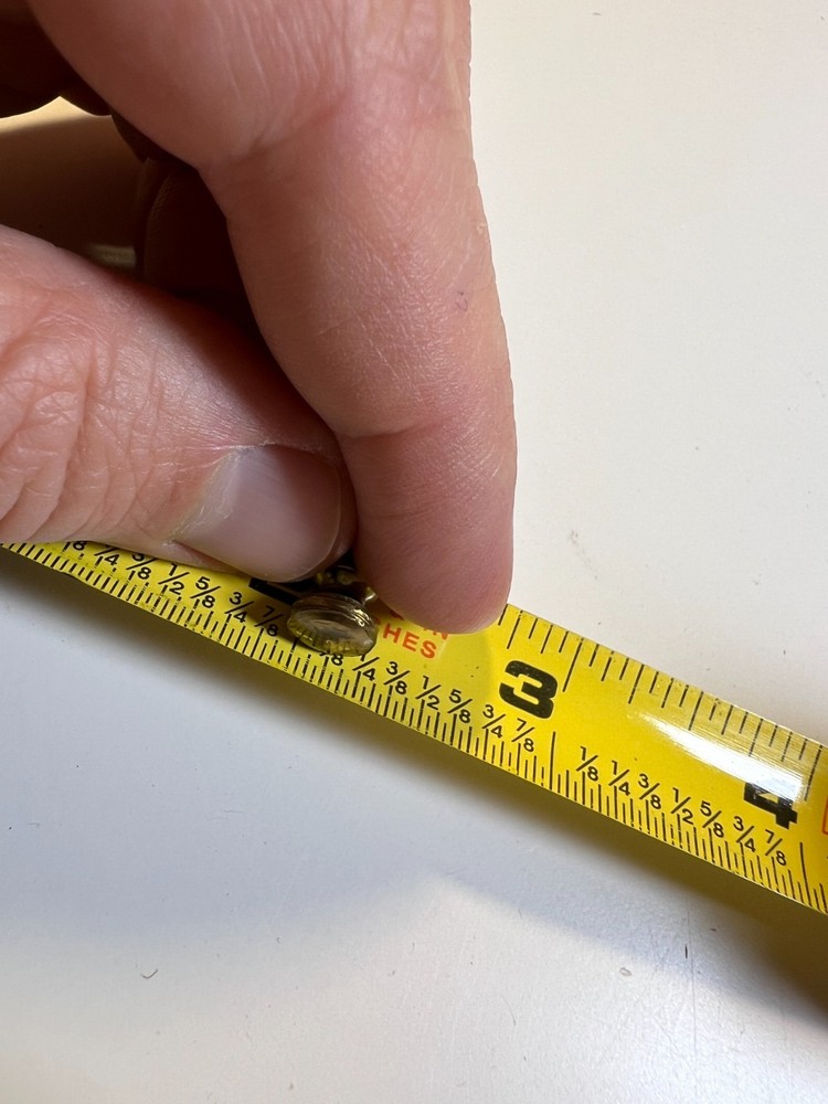 10: Tiny Small Vintage Mid Century Solid Brass Feet Knobs Handles Screw Hardware