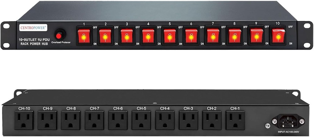 Rackmount Power Strip Surge Protector Outlet Network Server PDU