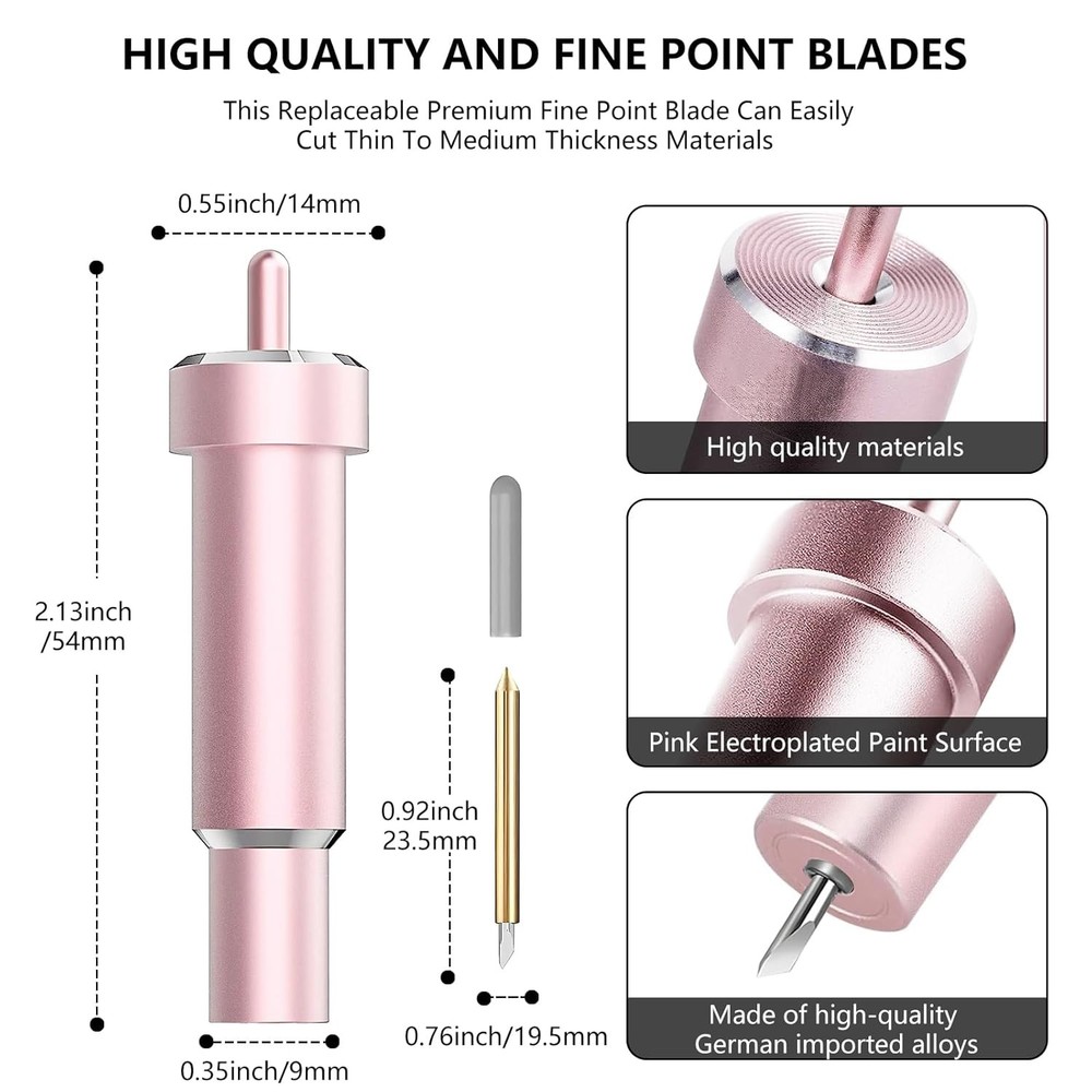 Premium Fine Point Blade Compatible with Maker C-Fine Pink