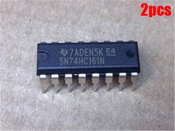 2Pcs 74HC161 74161 4-Bit Binary Counter Async Reset Dip Ic New kz