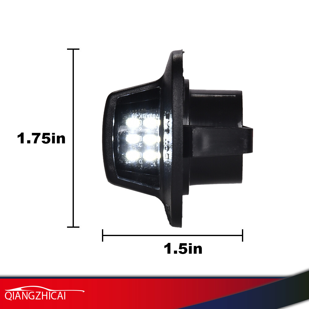 Fit For 1997-2011 Dodge Dakota Pickup Full LED White License Plate Light Lamp 2X