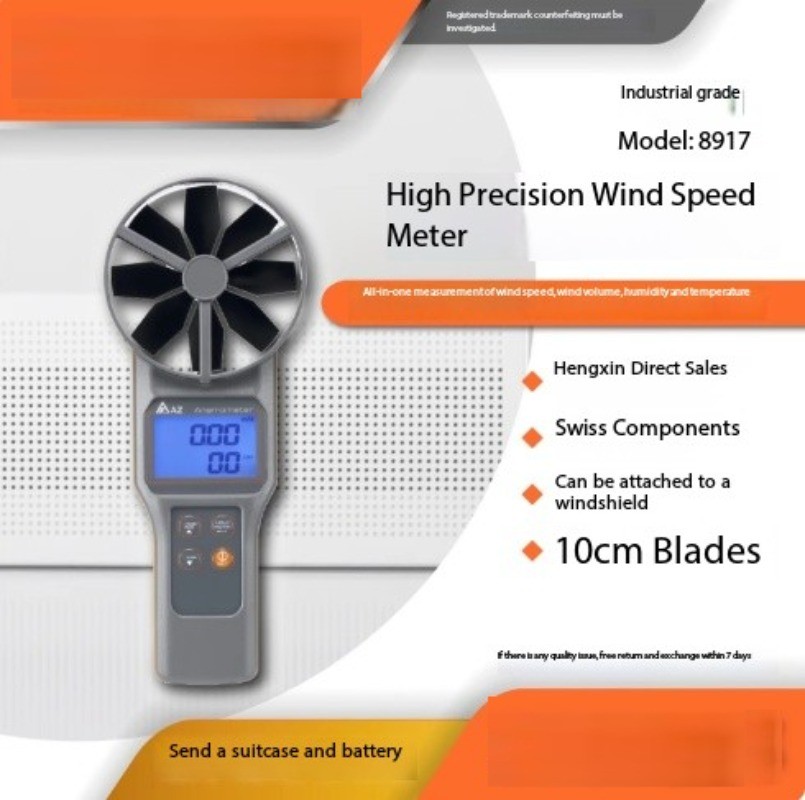 AZ8917 Multifunctional Anemometer Airflow Tester & Temperature/Humidity Meter