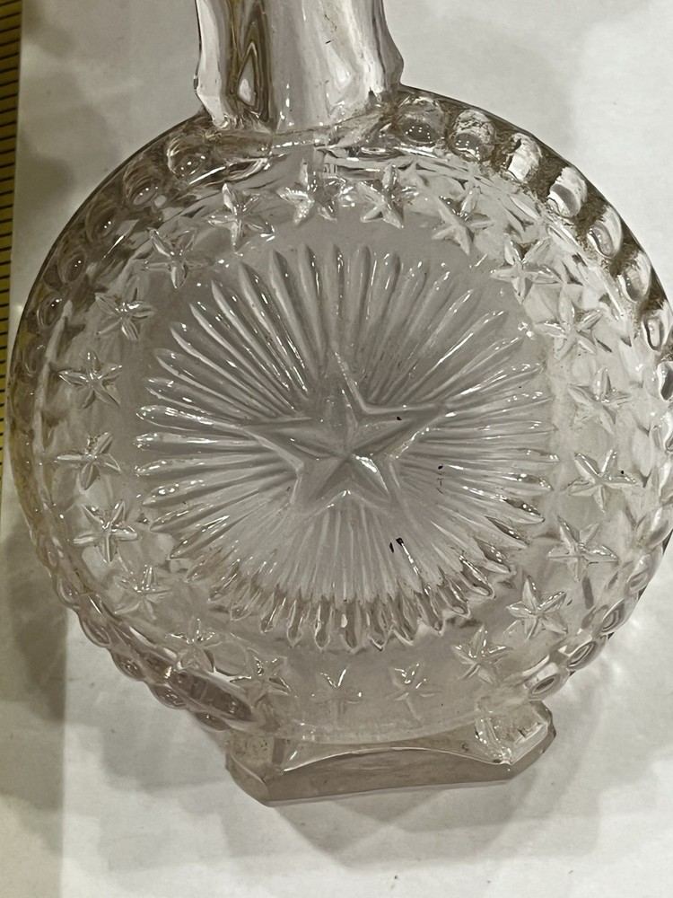 Vintage Embossed Star Perfume Bottle