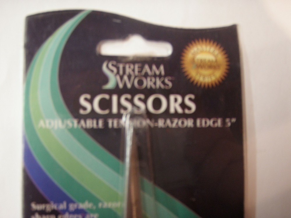 Adjustable Tension Fly Tying Scissors 5" New