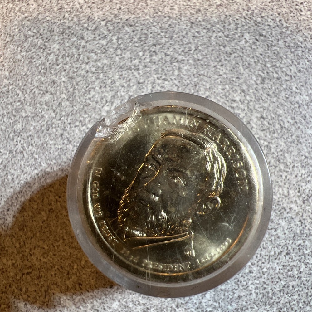 2012-P Benjamin Harrison Roll, World Reserve Monetary Exchange Sealed. 12 Coins