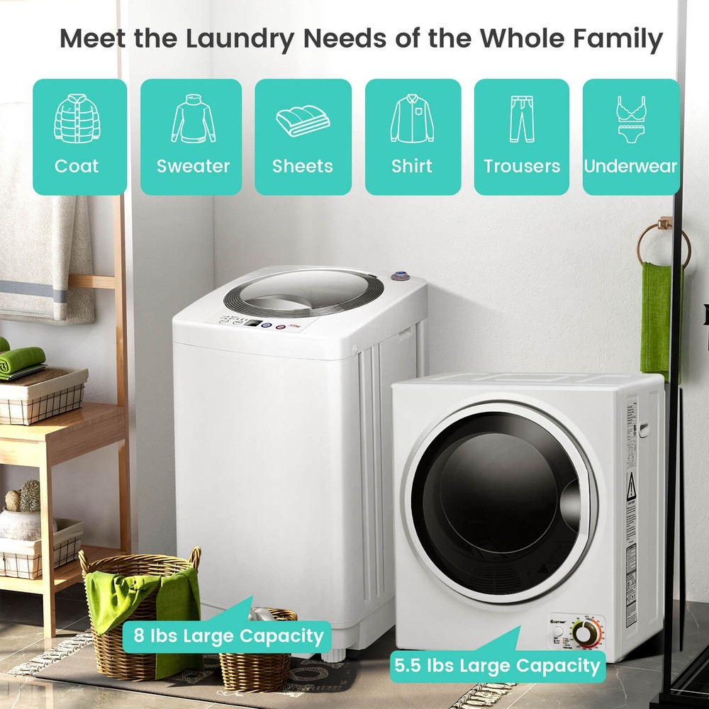 Electric Laundry Dryer & Full-Automatic Washing Machine Comb with Tumble Dryer