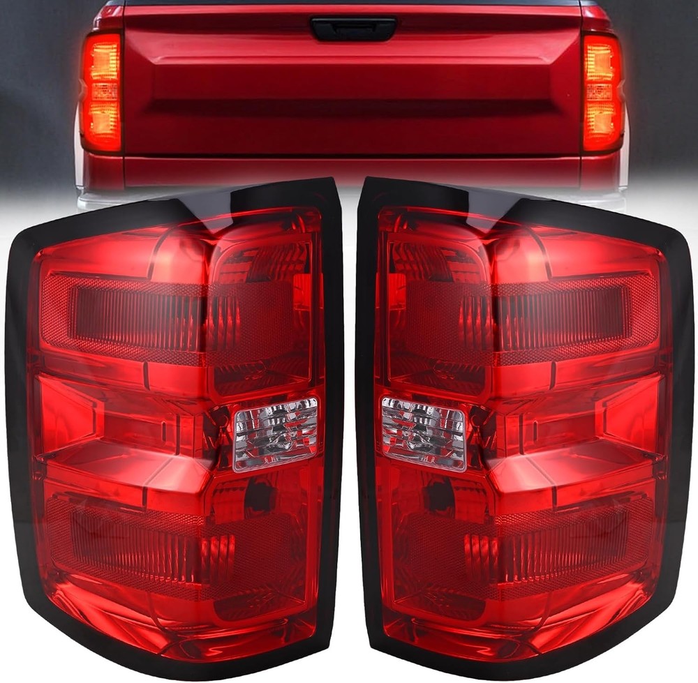 Tail Light Assembly Compatible with 2016-2019 For 2016-2019 Chevy Silverado