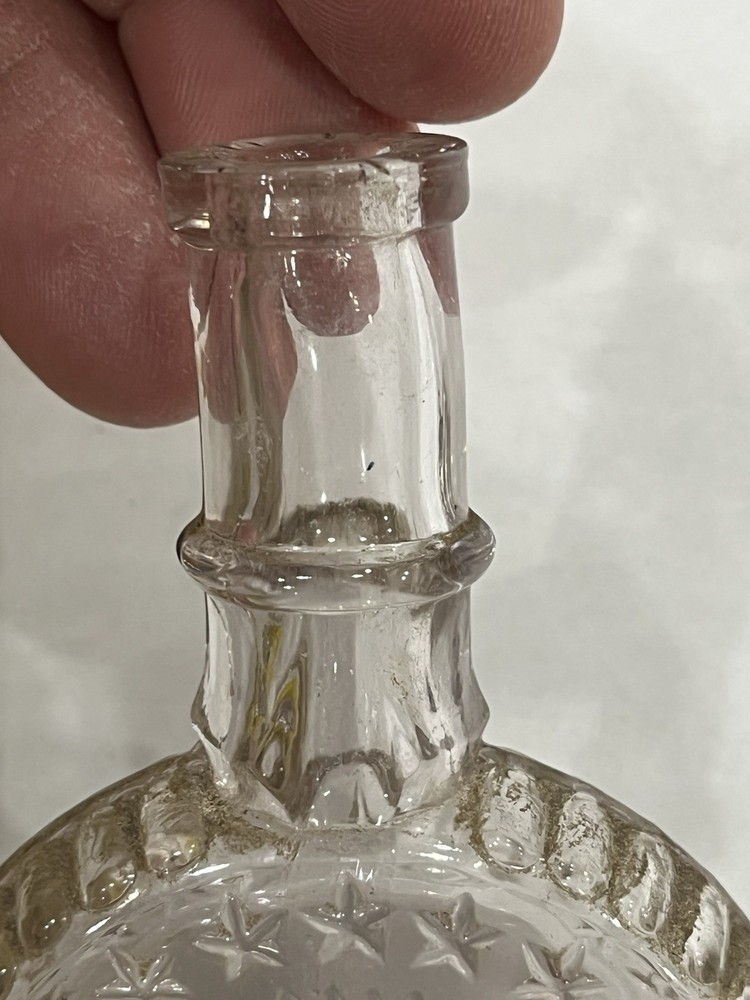 Vintage Embossed Star Perfume Bottle