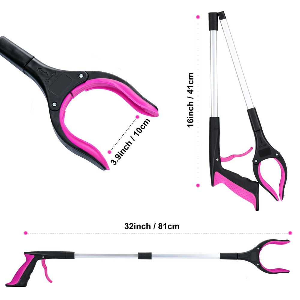32 Inch Foldable Grabber Tool Handheld Trash Picker Claw Grabber Tool