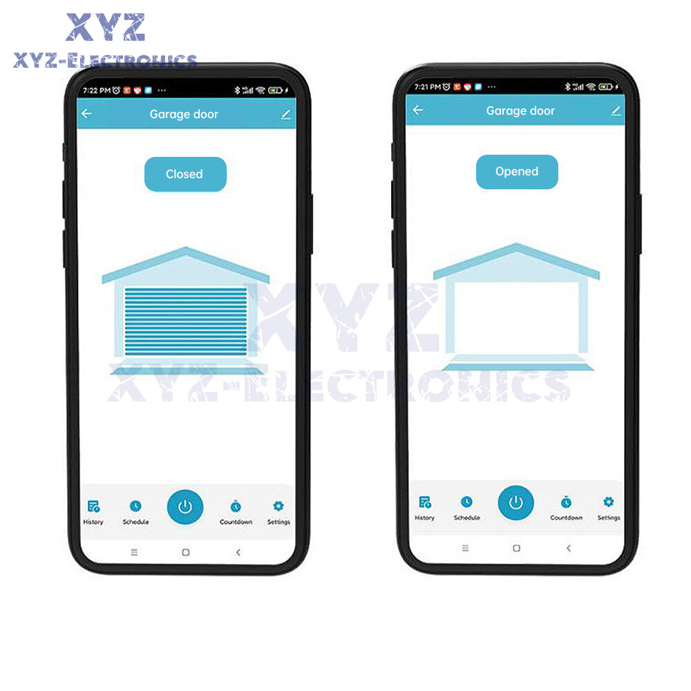 WiFi Smart Garage Door Opener Wireless APP Remote Controller Timer Voice Control