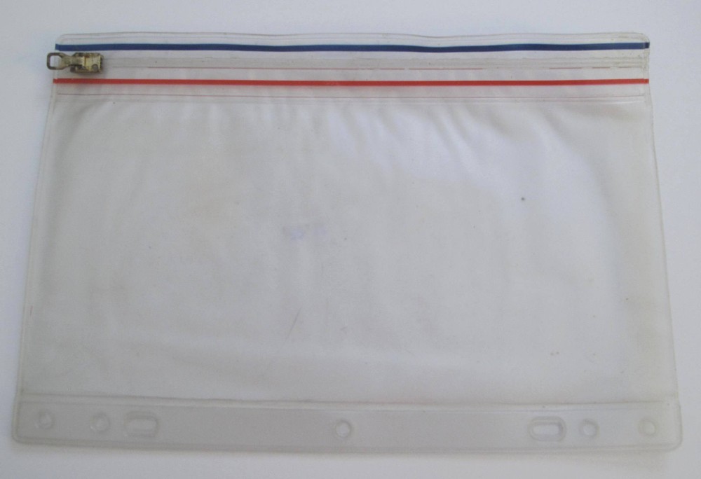 Planner Refill 5 Ring Ziplock Closure Envelope 5 1/2 in x 9 in