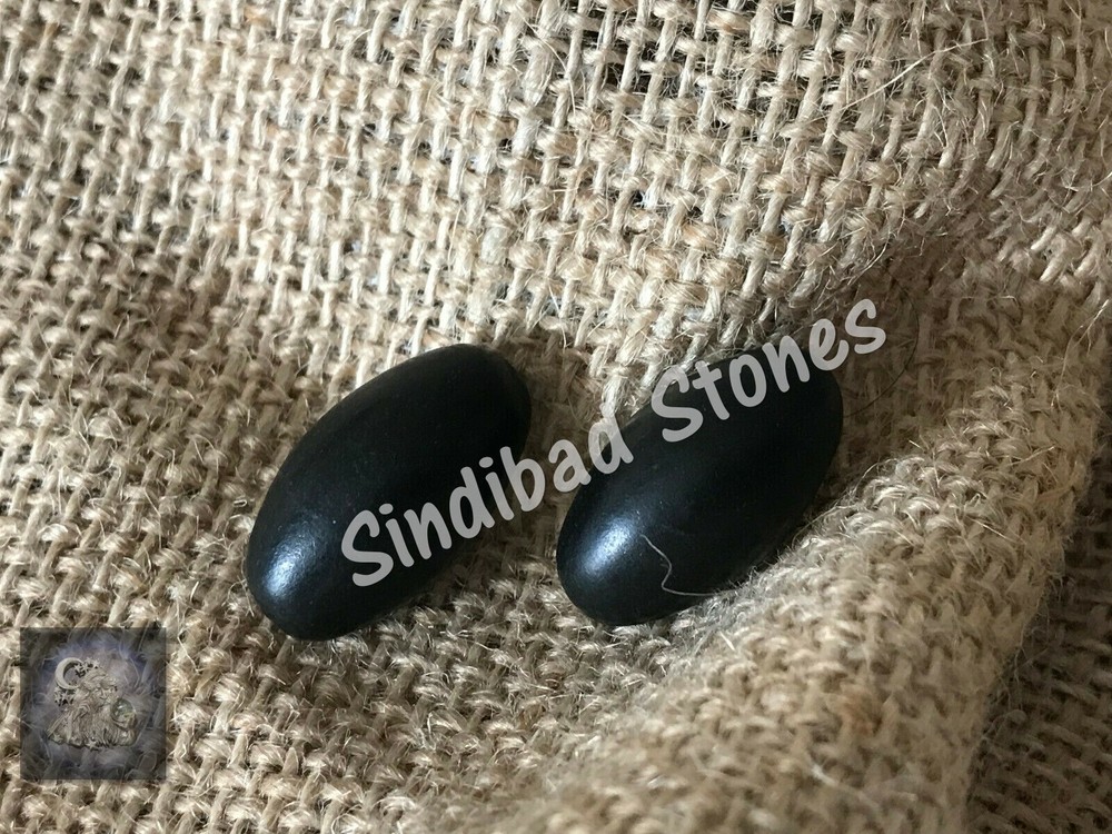 Black Snake Stones Pair - حجر الثعبان الاسود - زوج خرزة الحية - للقوة والقيادة