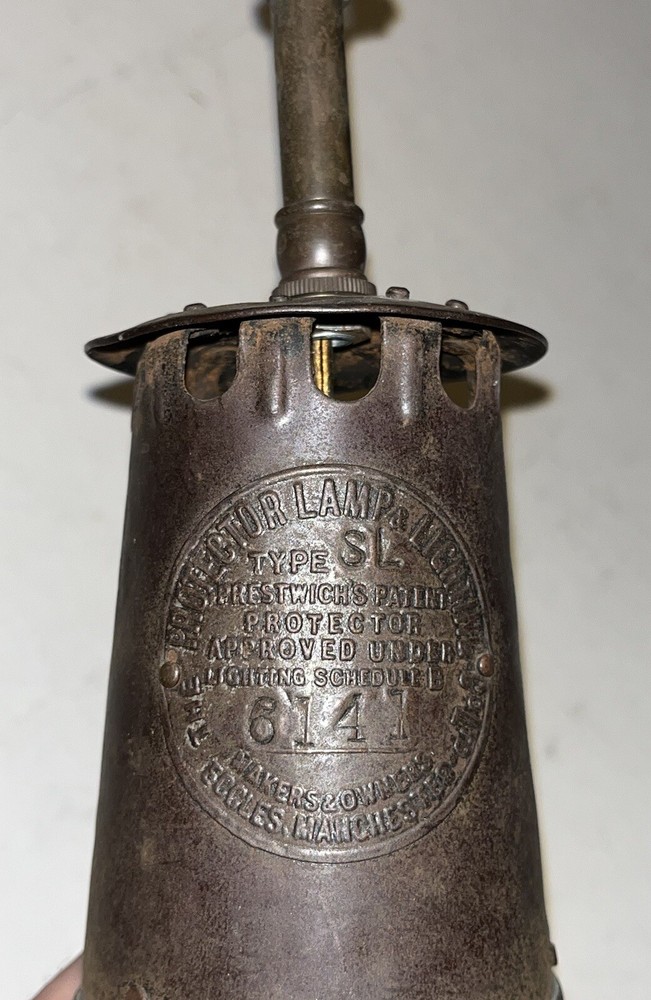 AC Converted Protector Lamp & Lighting Co. LTD Eccles Type SL Miner’s Lamp.