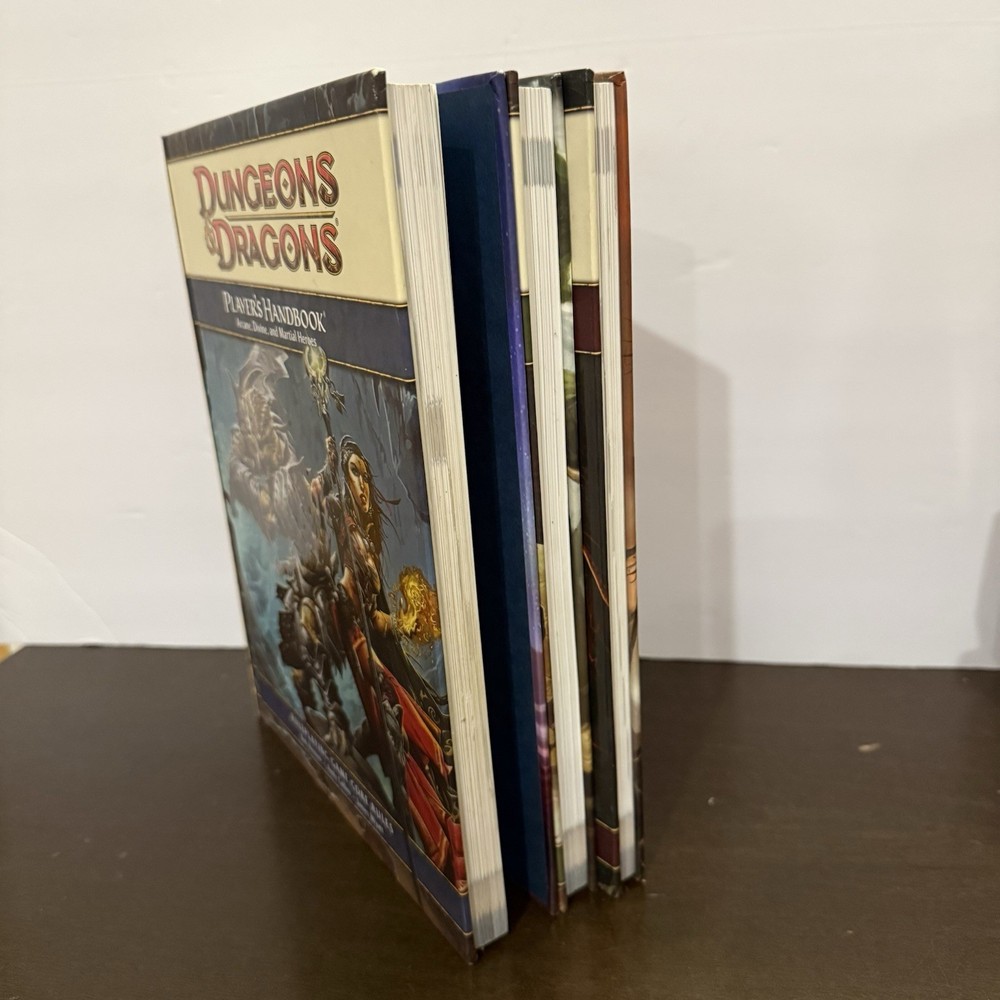 Dungeons and Dragons 4th Edition Core Rulebook Collection 3 Book Set 2008 EUC