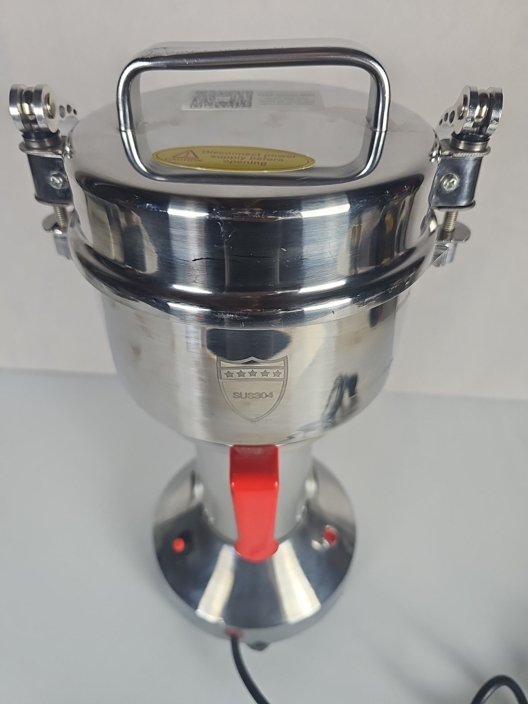 Spice Grain Mill Grinder Stainless Steel 2000W High Speed 550g Capacity