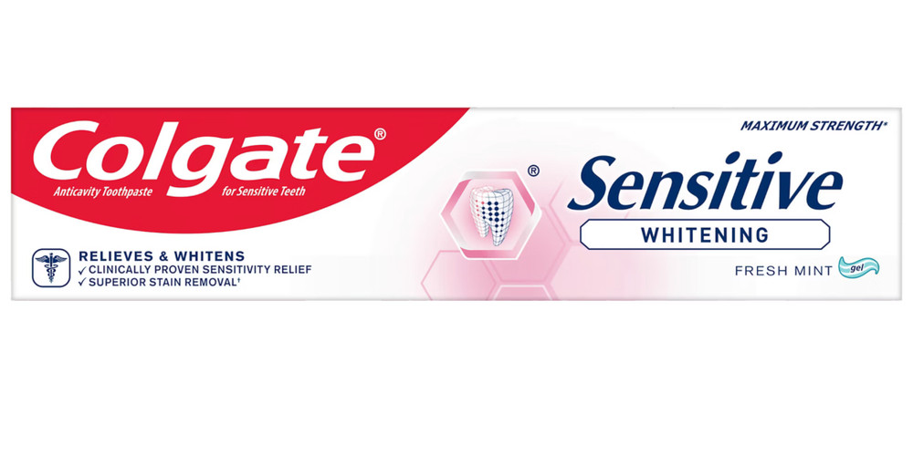 4 Pack Colgate Sensitive Whitening Fresh Mint Toothpaste, 6 fl oz,
