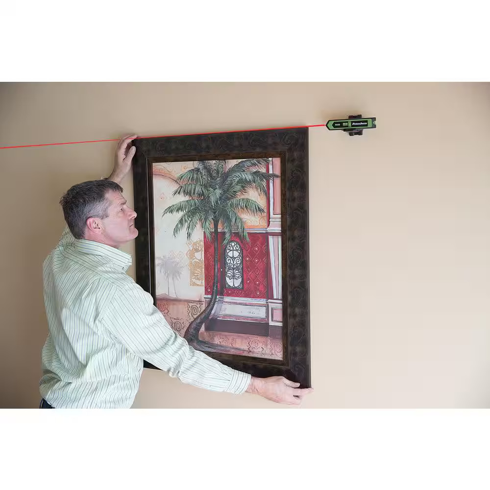 Torpedo Laser Level and Pointer with Magnetic Back, Mounting Base, 360° Rotation