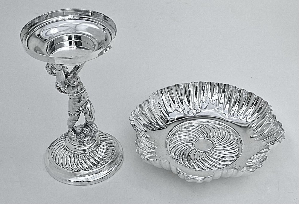 WMF Beautiful Silver Plated Cherub Table Fruit Stand Centrepiece,1902-1910