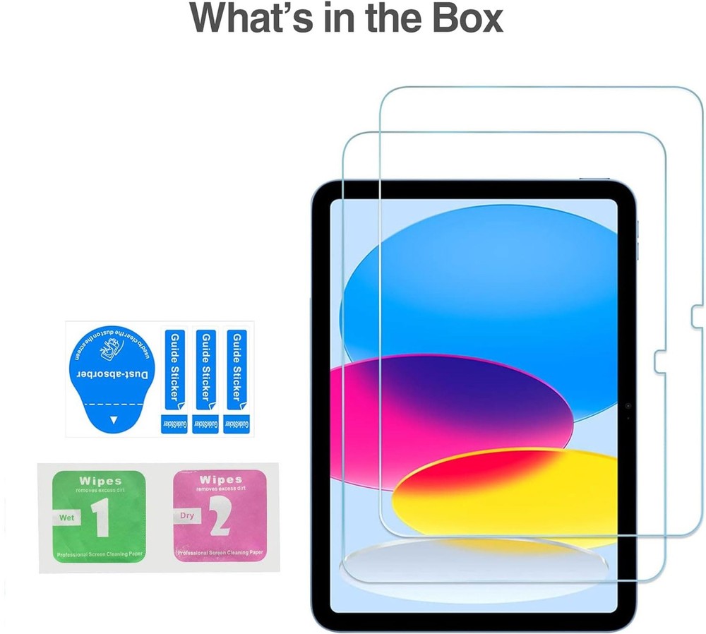 TiKeDa Screen Protector for iPad A16 2025 11th/10th Generation 2022 Clear