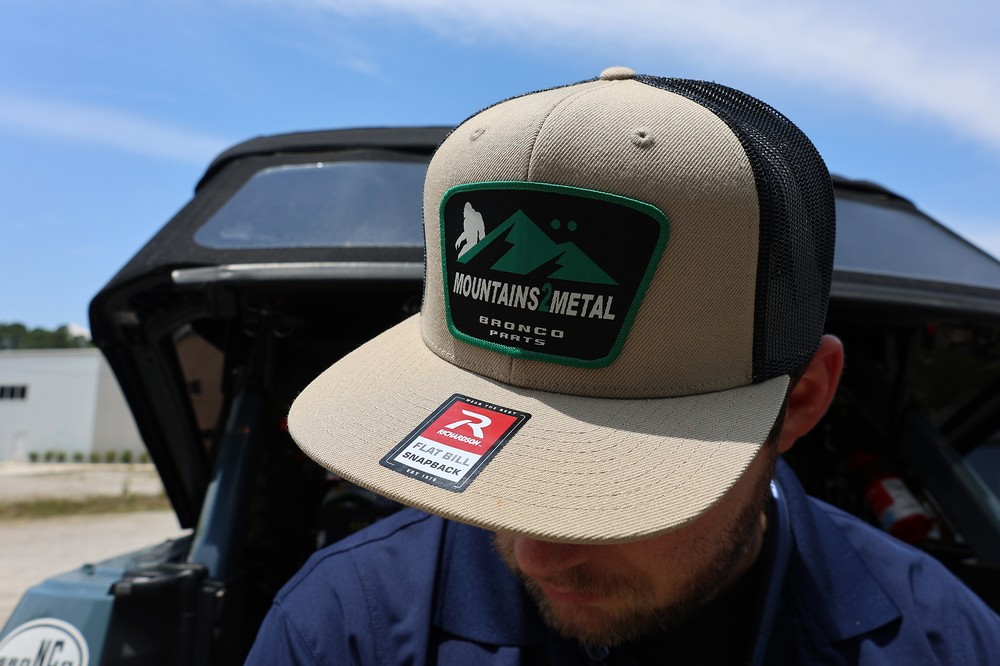 M2M Green and Tan Bronco hat