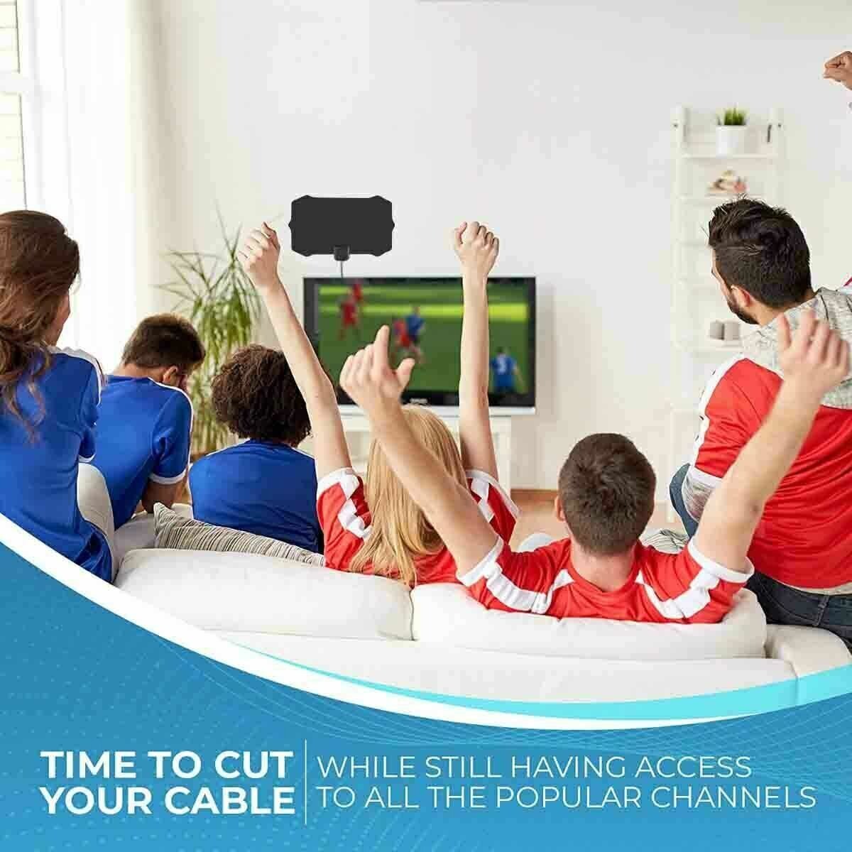 5600 Miles Digital TV Antenna Indoor HDTV Amplified Signal Booster 4K HD 1080P