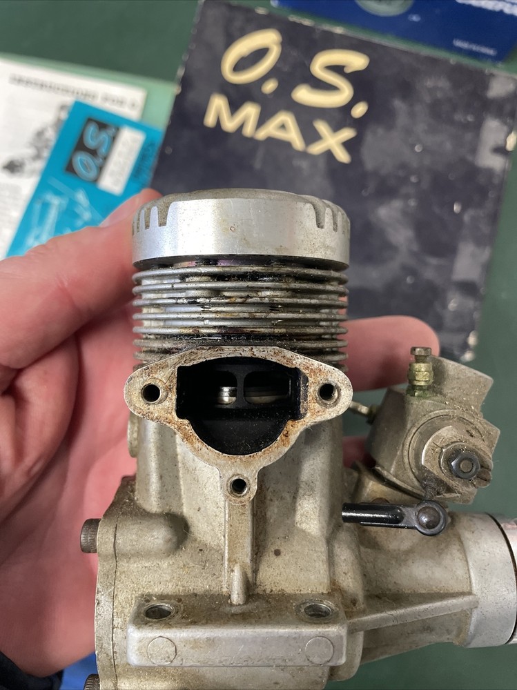 OS MAX 90 90F SR 2-CYCLE R/C MODEL AIRPLANE ENGINE Untested