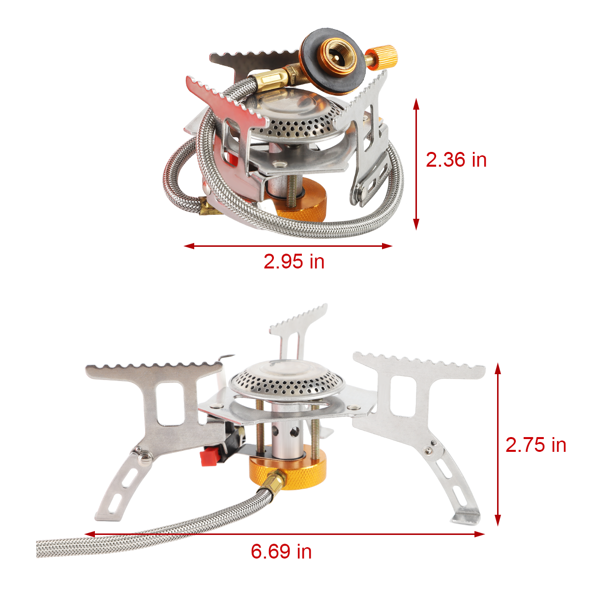 Portable Gas Propane Cooker Single Burner Outdoor Camping Picnic Windproof Stove