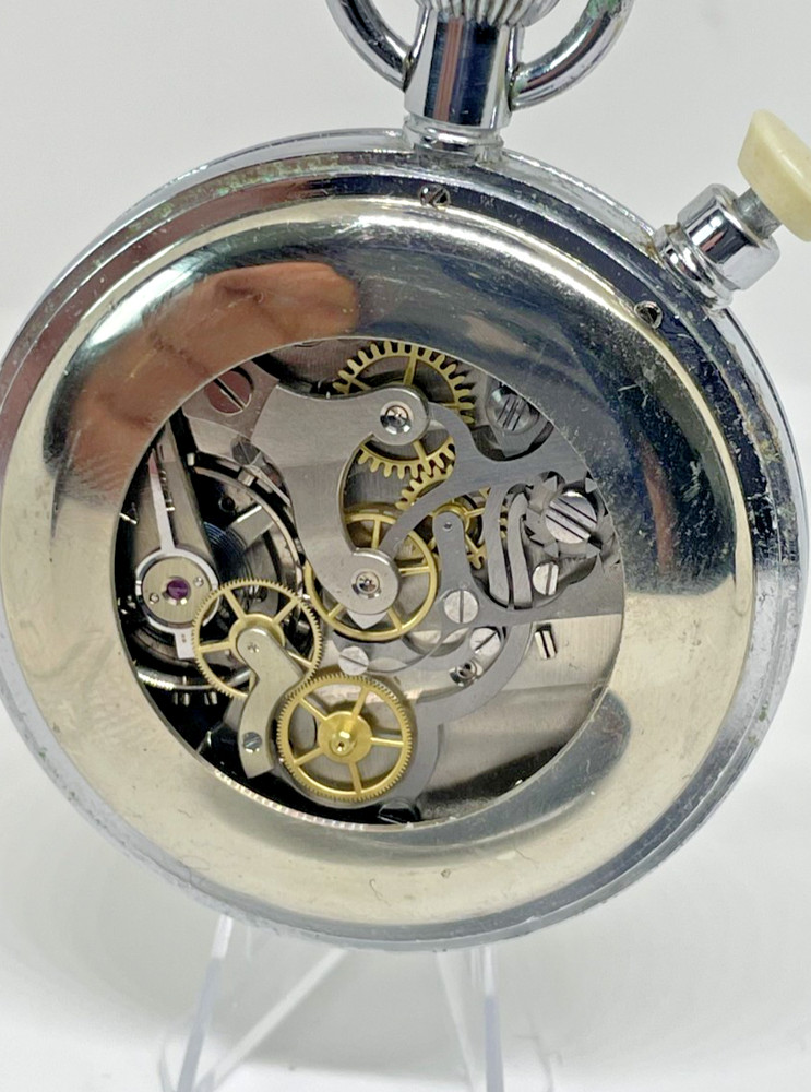 Nero Lemania Military Stop Watch With Split Second Timer