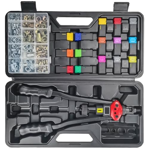 16" Professional Rivet Nut Tool Kit - Lever-Style Rivnut Tool with Visual