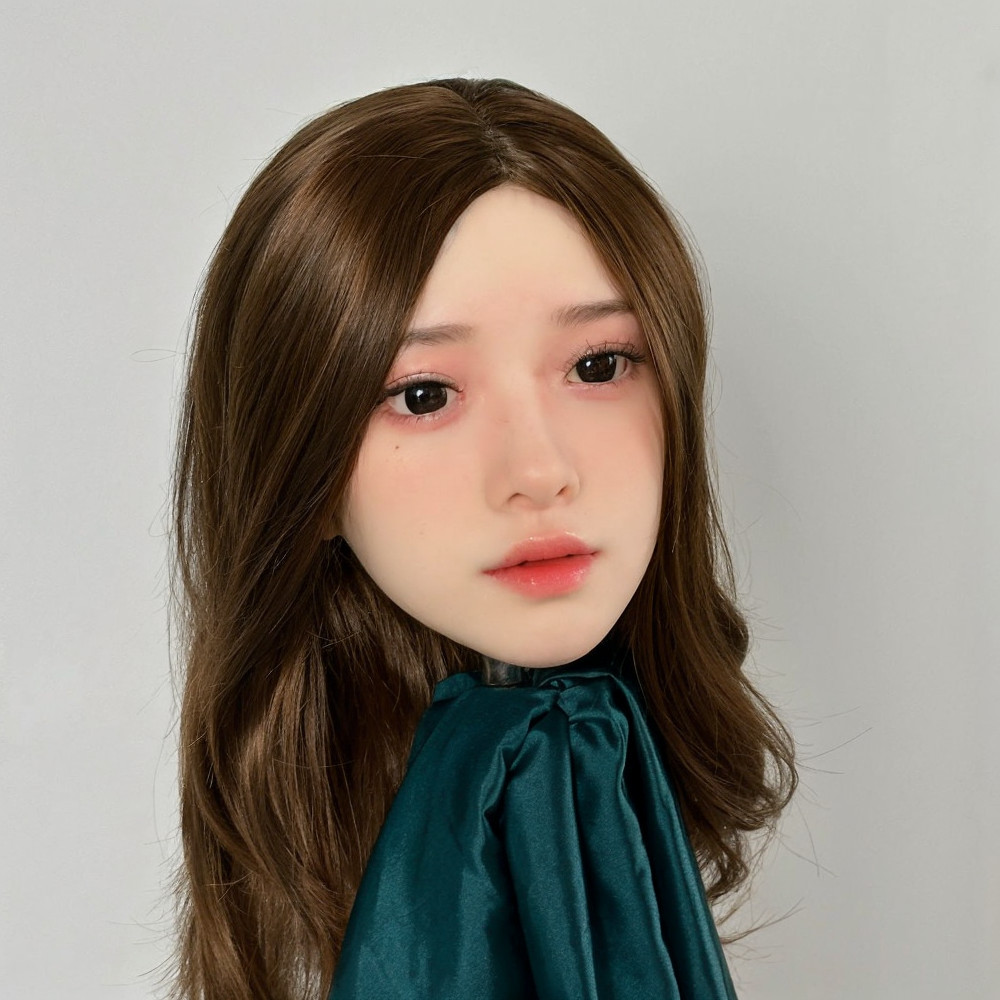 TPE head M16 threaded interface, open-type wig pupil mouth makeup practice, hair