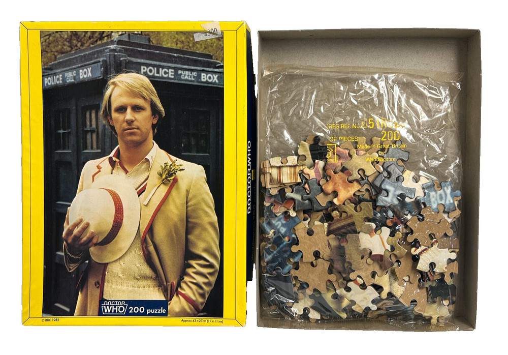 VINTAGE 1982 DOCTOR WHO WADDINGTONS 200 PC PUZZLE
