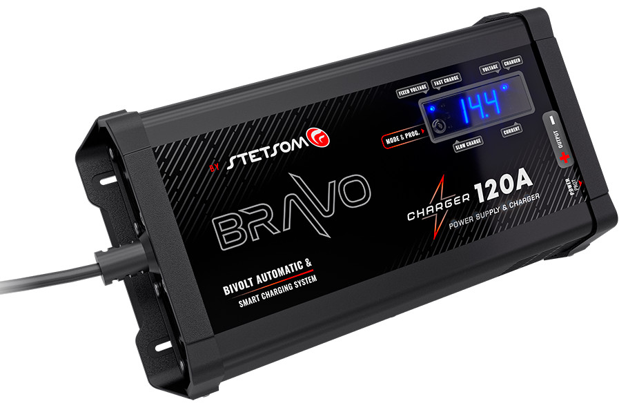 Stetsom BRAVO Charger 120A automatic BI-VOLT & smart charging system