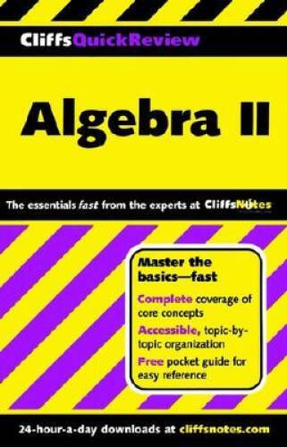 CliffsQuickReview Algebra II - Paperback By Kohn, Edward - GOOD
