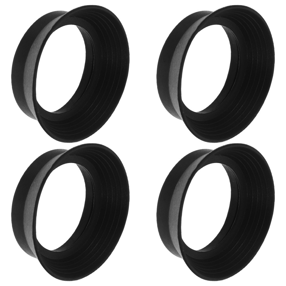 4pcs Microscope Eyepiece Cover Rubber Eye Cups For Stereo Telescope Replacement