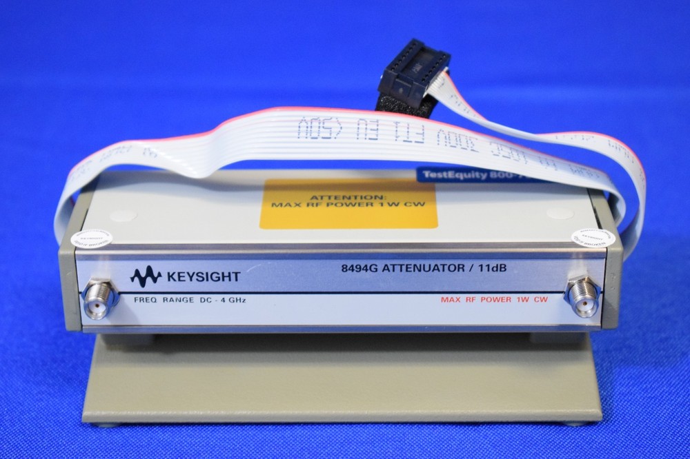 Keysight 8494G /002/060 Programmable Step Attenuator DC 4GHz 11dB 1dB Steps