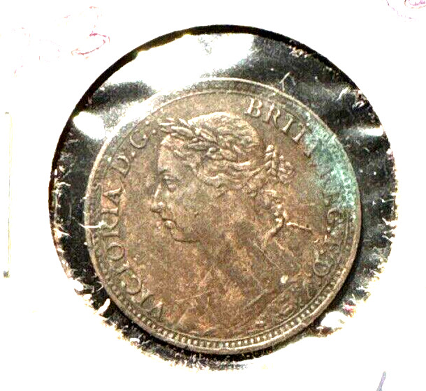 Great Britain 1891 farthing KM 753 VF+ (2)