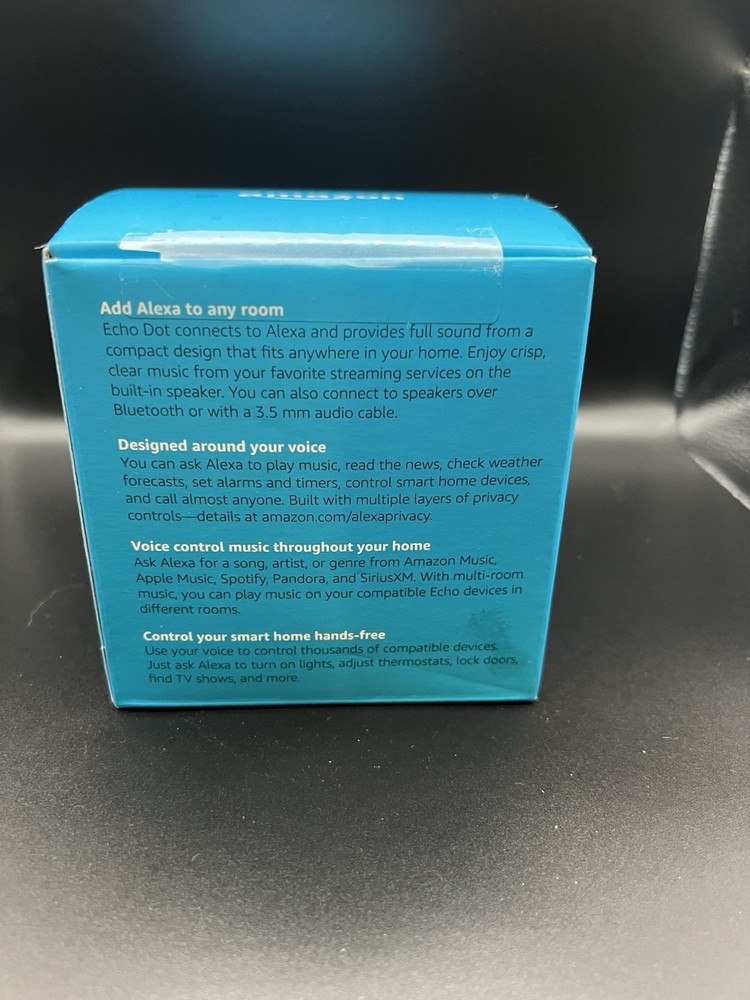 Echo Dot (3rd Gen) - Smart speaker with Alexa – Charcoal - Amazon Echo New