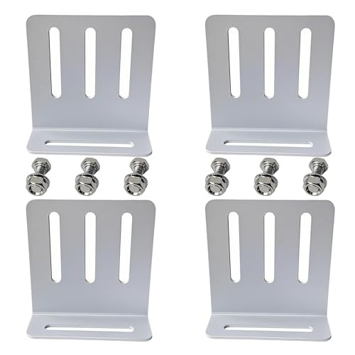 Adjustable Solar Panel Tilt Mount Bracket, Heavy Duty Solar 8Pack (4 Pairs)