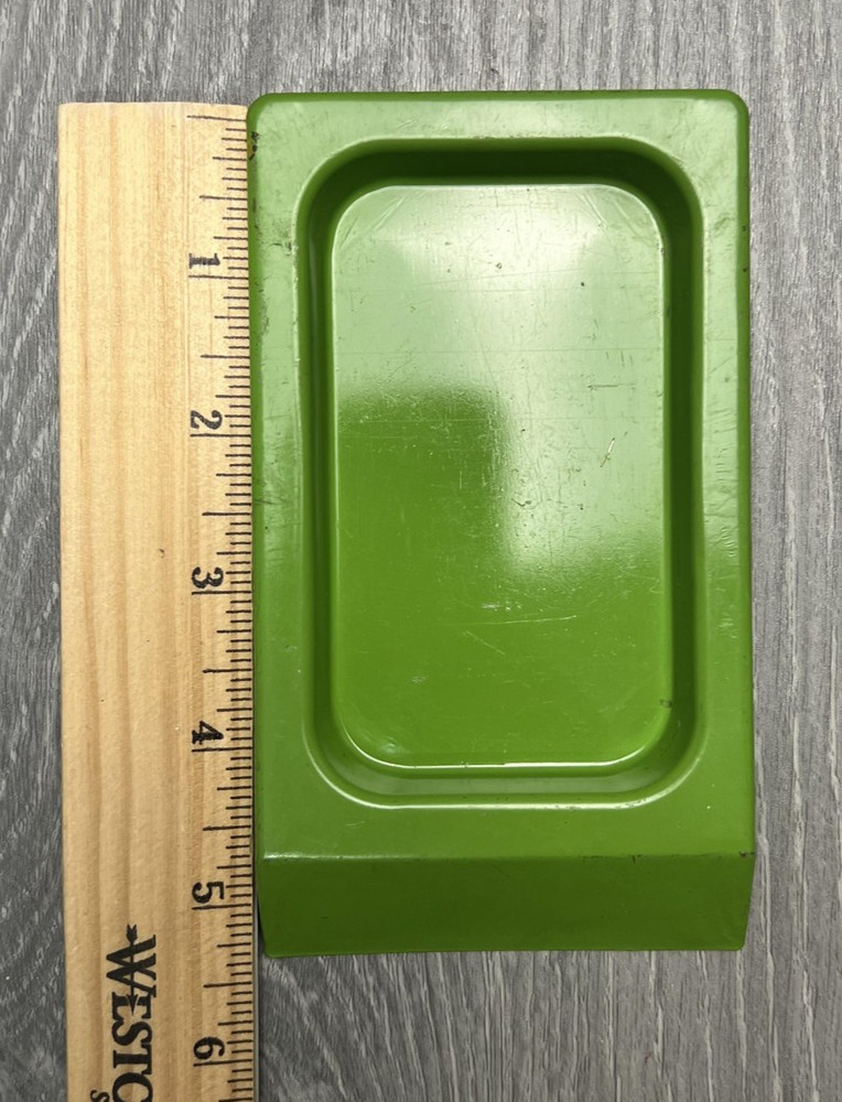 Green Metal Rectangular Tray Base Platform Replacement Part Small Size Piece
