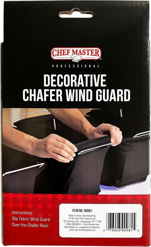 Professional 2-Pack Chafer Wind Guards - Breeze and Flame Protection for Buffets