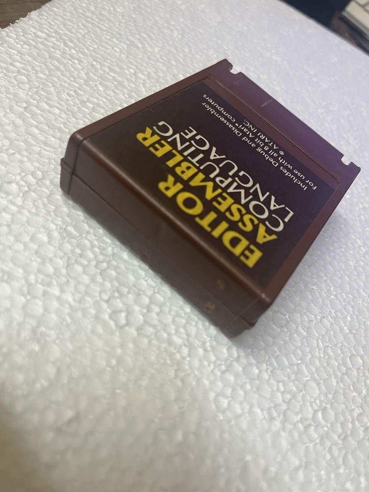 Atari edit editor assembler computing language cartridge