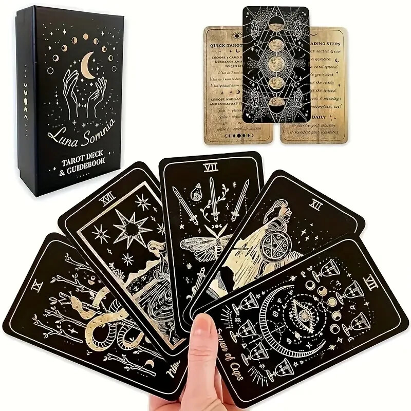 Sleeping Moon Dream Tarot Deck Set, Including 78 Complete Deck Cards
