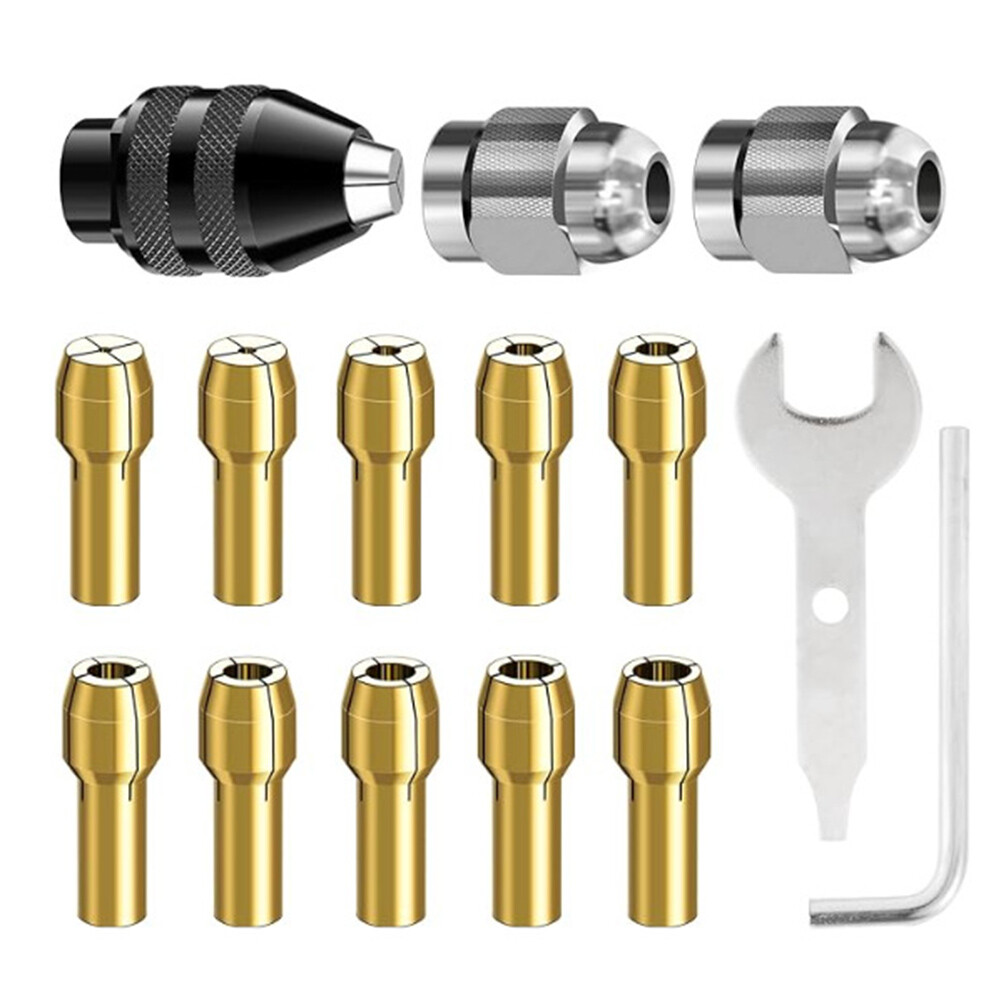 Drill Chuck Collet Set for Dremel Drill Bit Chuck Shank Rotary Tool QuickChange❥