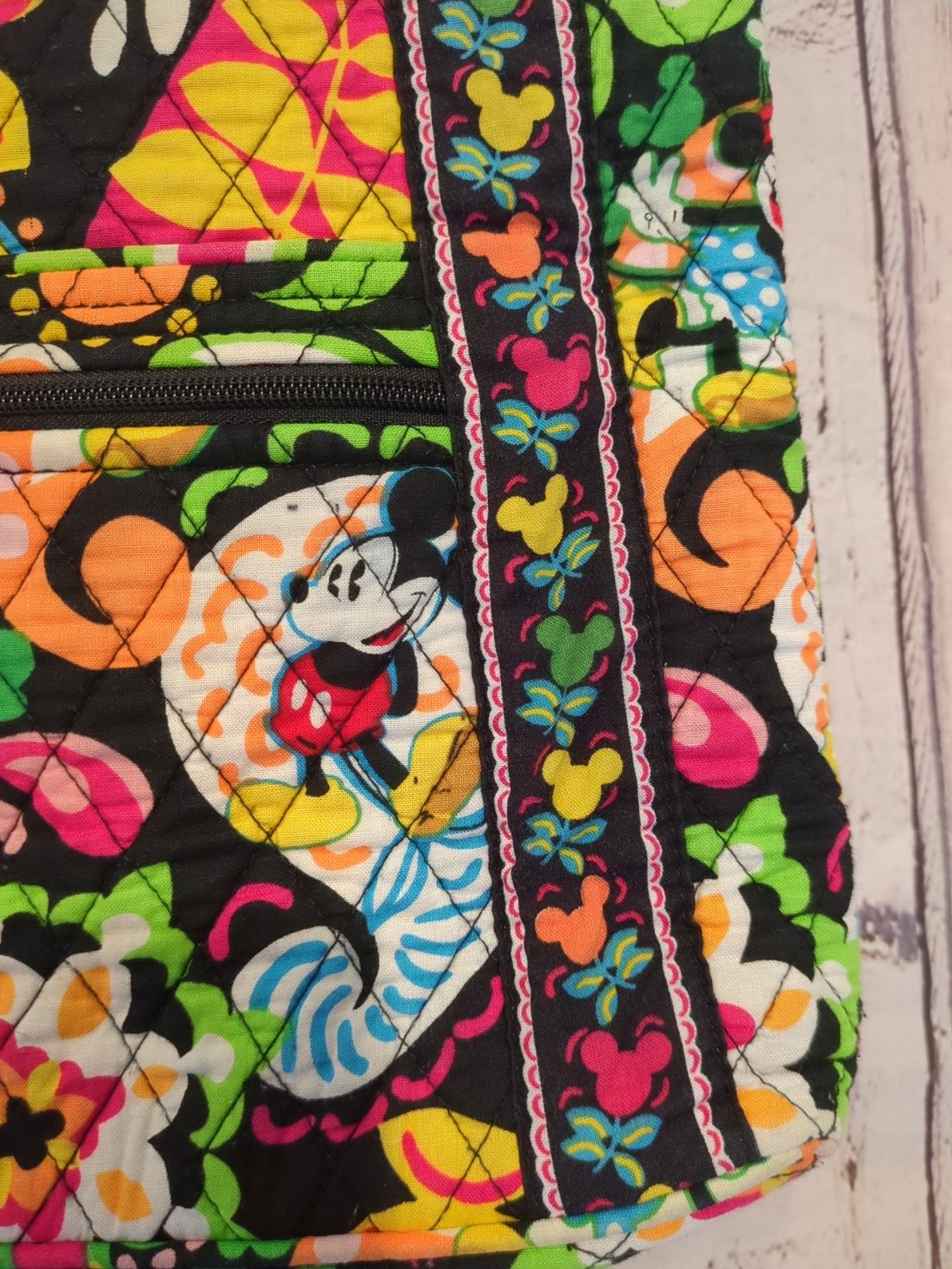 Vera Bradley Crossbody Hipster Disney Midnight With Mickey Minnie Mouse Black