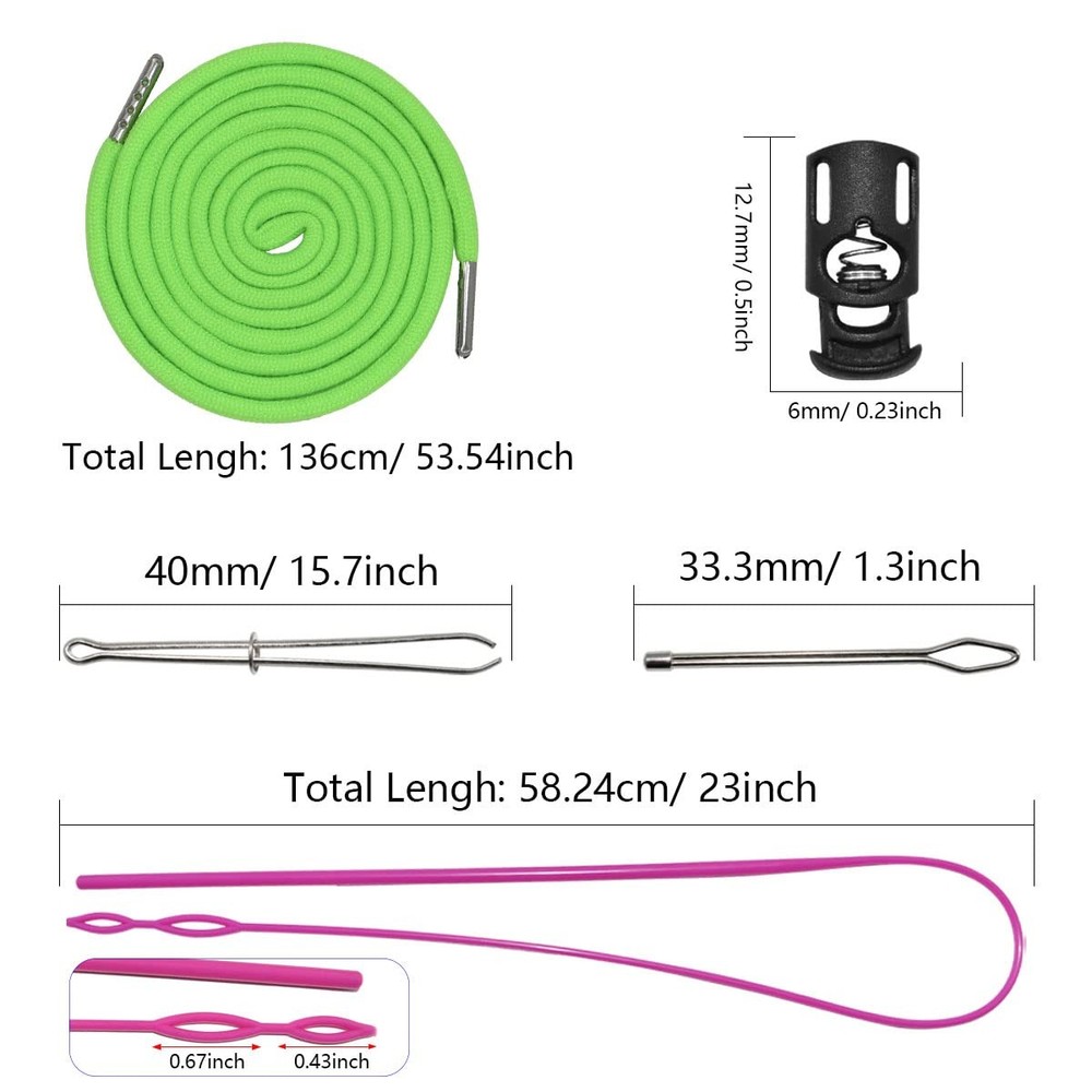 24Pack Replacement Drawstrings Universal Drawstrings with 4pcs Drawstring Thr...